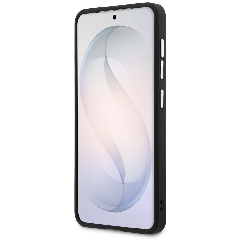 Housse pour Samsung Galaxy S26 S942, Guess, Fixed Glitter Triangle Logo, Noire