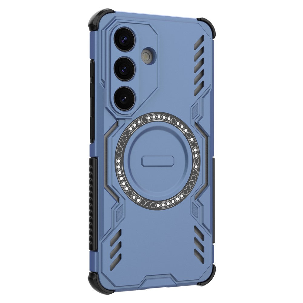 Coque MagSafe pour Samsung Galaxy S26 S942, Techsuit, ArmorMag, Bleue