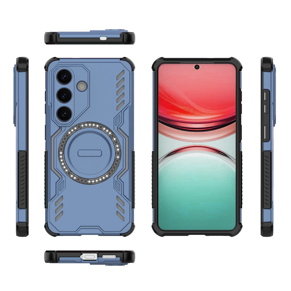 Coque MagSafe pour Samsung Galaxy S26 S942, Techsuit, ArmorMag, Bleue