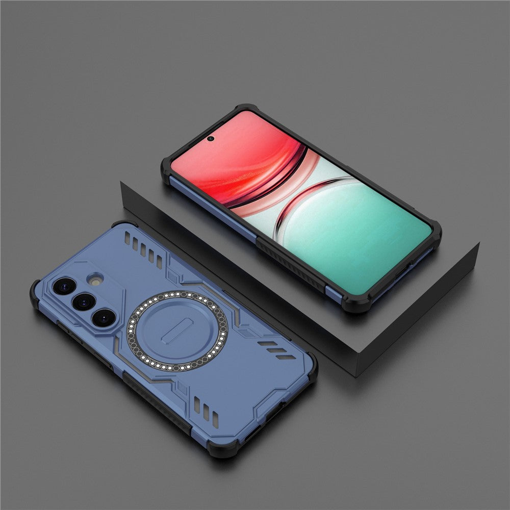 Coque MagSafe pour Samsung Galaxy S26 S942, Techsuit, ArmorMag, Bleue