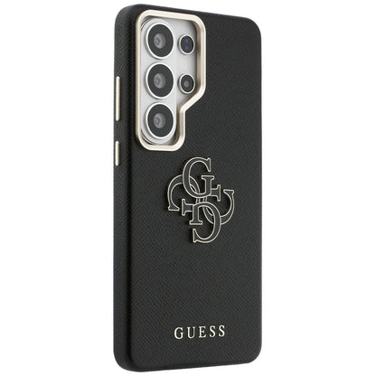 Étui pour Samsung Galaxy S26 Ultra S948, Guess, 4G Grained Big and Classic Logo, Noir