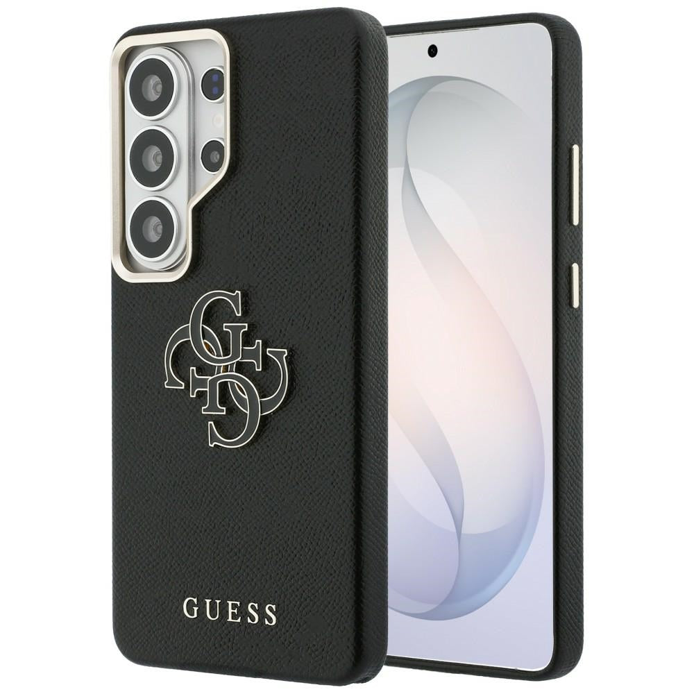 Étui pour Samsung Galaxy S26 Ultra S948, Guess, 4G Grained Big and Classic Logo, Noir