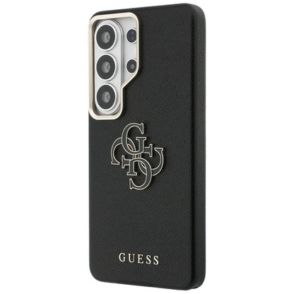 Étui pour Samsung Galaxy S26 Ultra S948, Guess, 4G Grained Big and Classic Logo, Noir