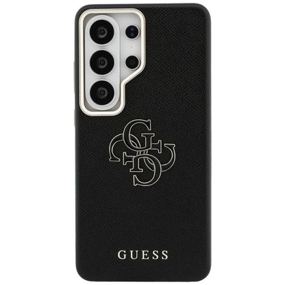 Étui pour Samsung Galaxy S26 Ultra S948, Guess, 4G Grained Big and Classic Logo, Noir