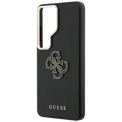 Étui pour Samsung Galaxy S26 Ultra S948, Guess, 4G Grained Big and Classic Logo, Noir
