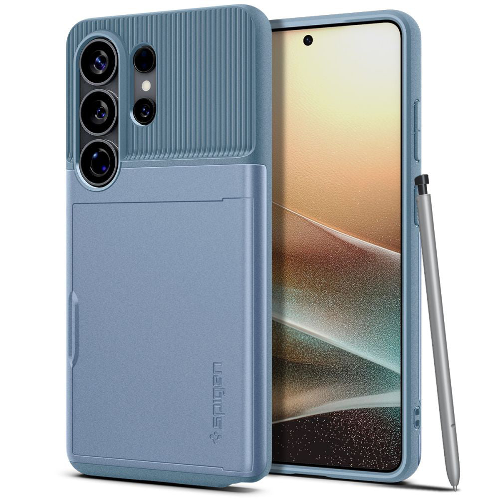 Hülle für Samsung Galaxy S26 Ultra S948, Spigen, Slim Armor CS, Blau ACS11225