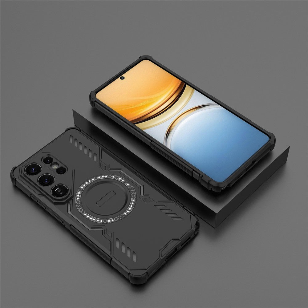 MagSafe Hülle für Samsung Galaxy S26 Ultra S948, Techsuit, ArmorMag, Schwarz