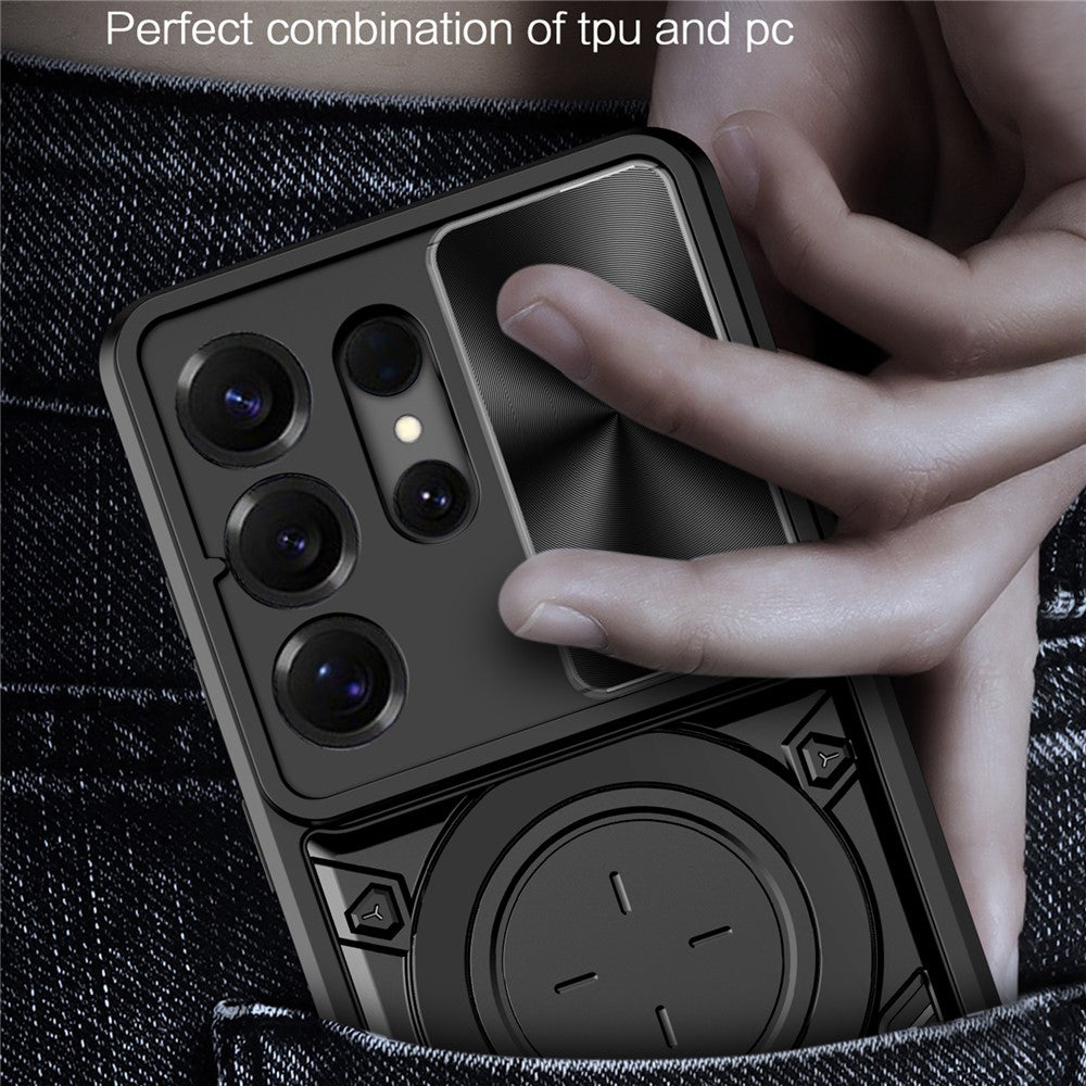 Hülle für Samsung Galaxy S26 Ultra, Techsuit, CamGuard Pro, Blau