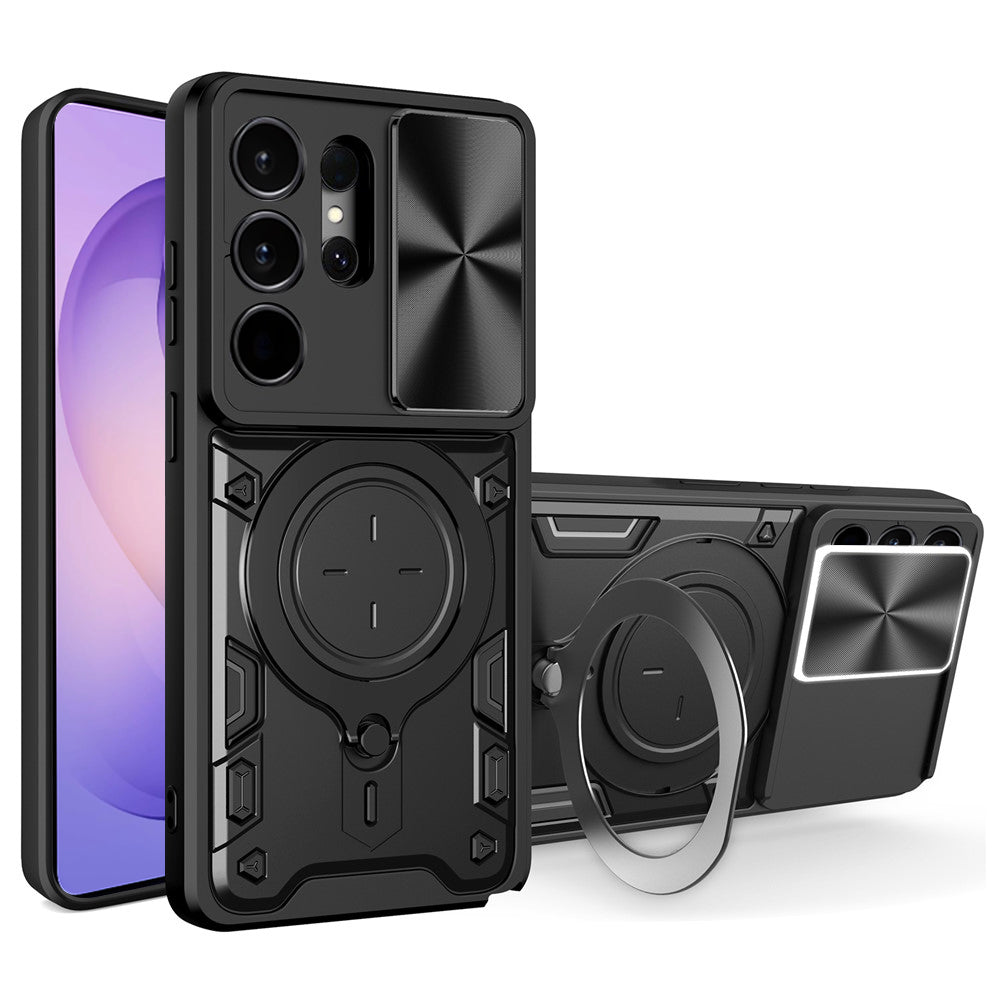 Hülle für Samsung Galaxy S26 Ultra, Techsuit, CamGuard Pro, Schwarz