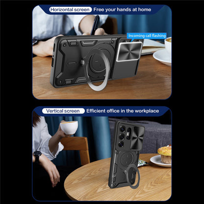 Hülle für Samsung Galaxy S26 Ultra, Techsuit, CamGuard Pro, Schwarz