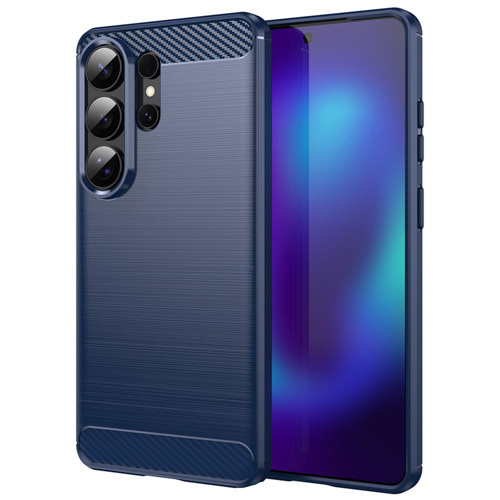 Hülle für Samsung Galaxy S26 Ultra, Techsuit, Carbon, Blau