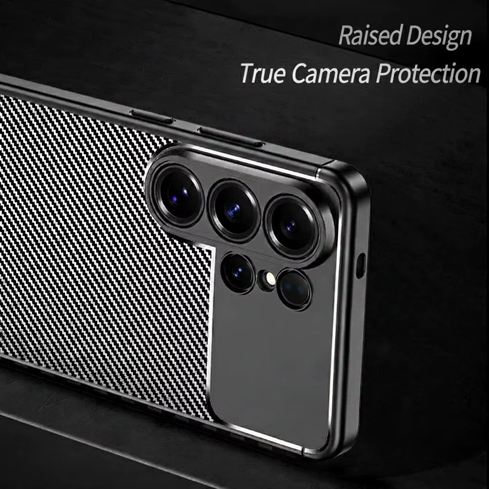 Étui pour Samsung Galaxy S26 Ultra S948, Techsuit, CarbonFiber, Noir