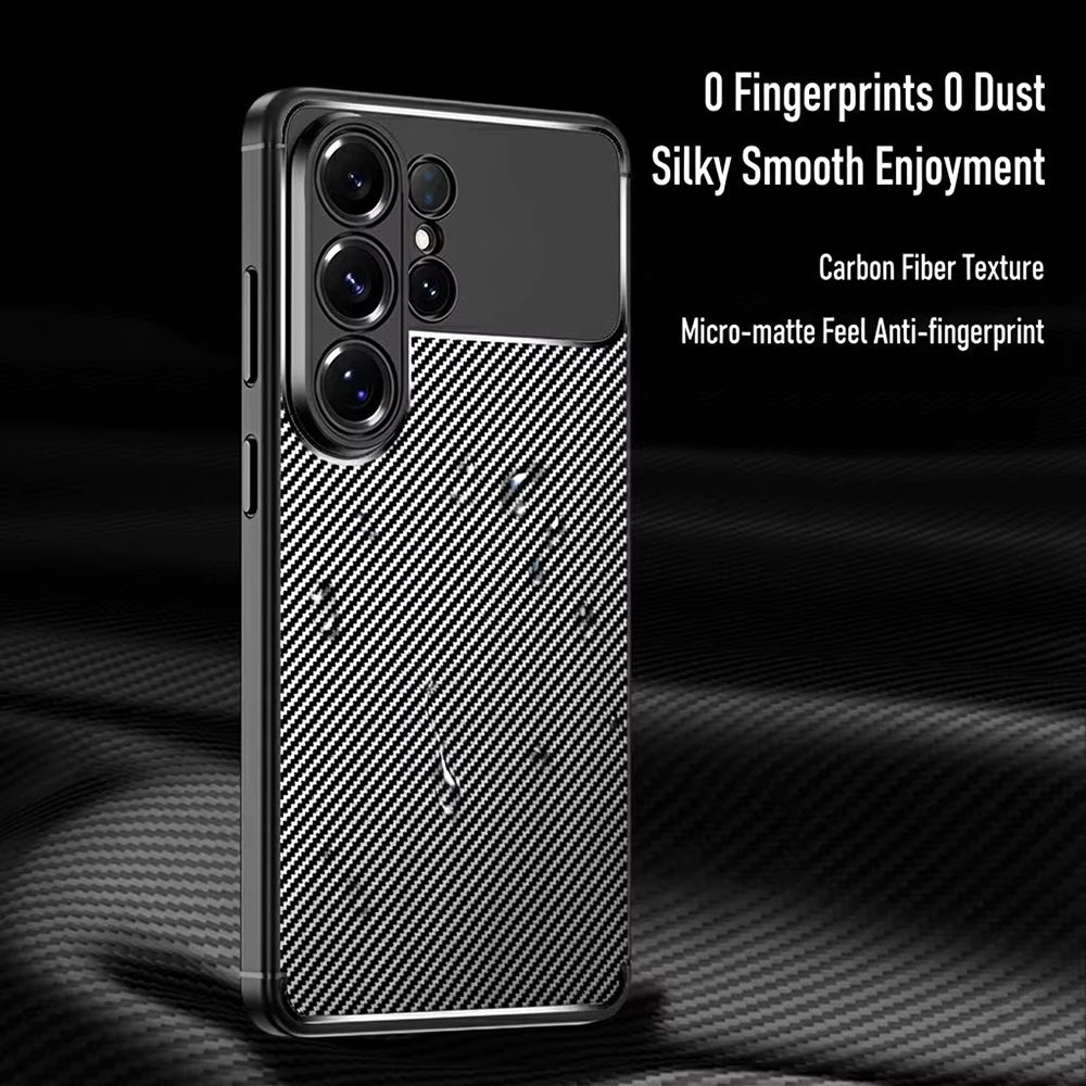 Étui pour Samsung Galaxy S26 Ultra S948, Techsuit, CarbonFiber, Noir
