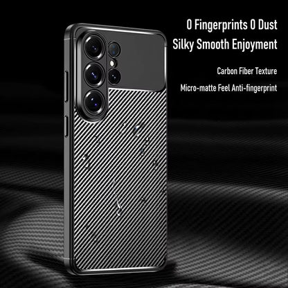 Étui pour Samsung Galaxy S26 Ultra S948, Techsuit, CarbonFiber, Noir