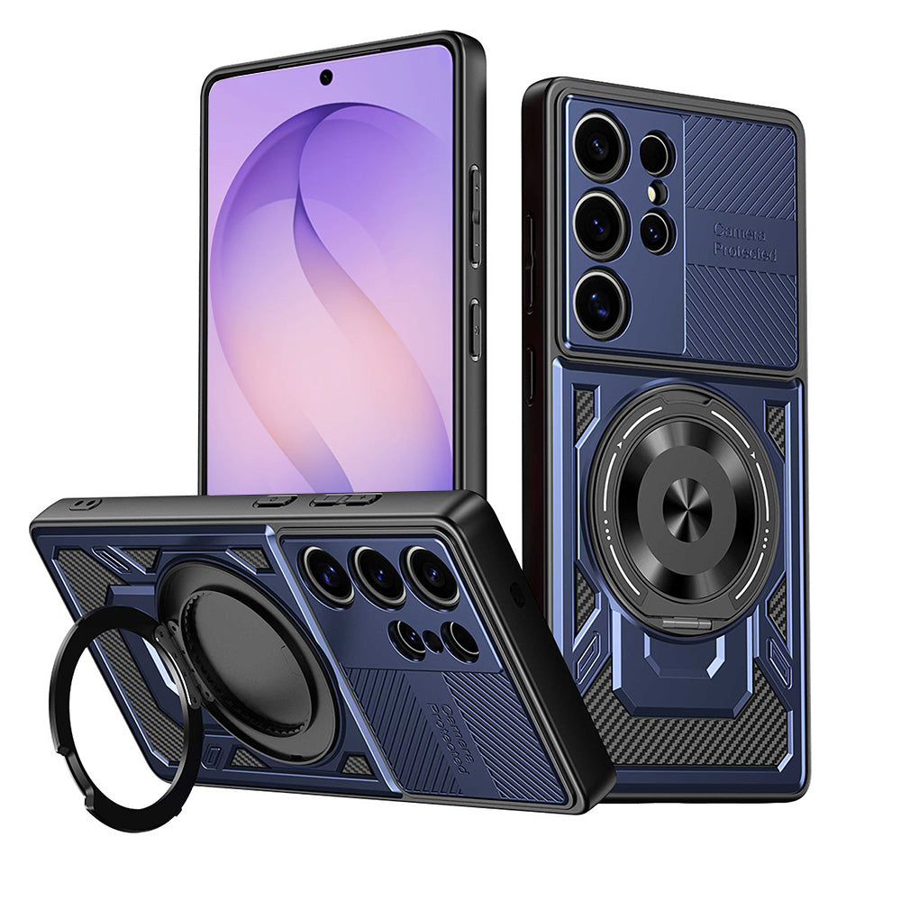 Hülle für Samsung Galaxy S26 Ultra, Techsuit, RuggedCam, Blau