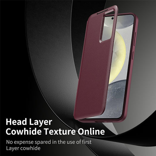 Étui pour Samsung Galaxy S26 Ultra, Techsuit, SmartView, Rouge