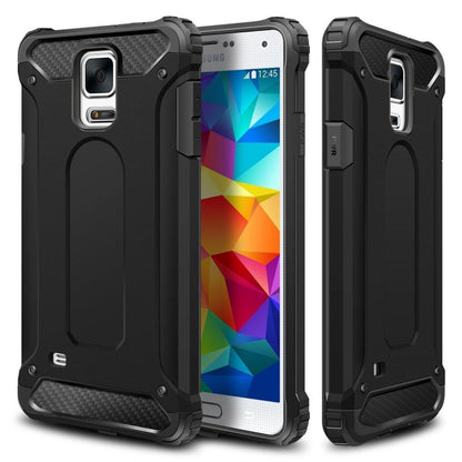 Coque pour Samsung Galaxy S5 G900, Techsuit, Hybrid Armor, Noire