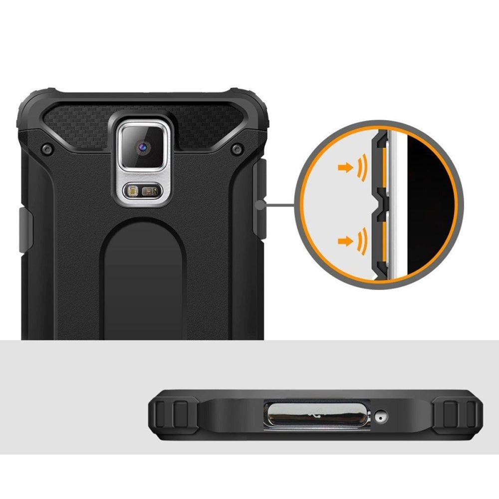 Coque pour Samsung Galaxy S5 G900, Techsuit, Hybrid Armor, Noire