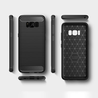 Coque pour Samsung Galaxy S8 G950, Techsuit, Carbone, Noire