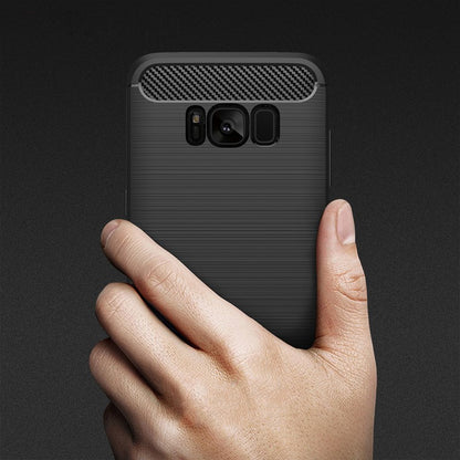 Coque pour Samsung Galaxy S8 G950, Techsuit, Carbone, Noire