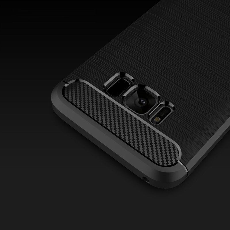 Coque pour Samsung Galaxy S8+ G955, Techsuit, Carbone, Noire