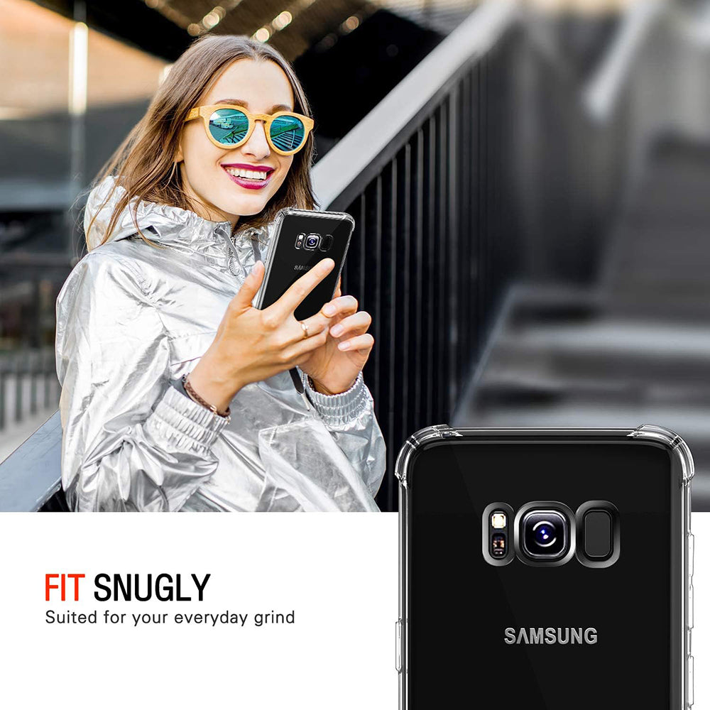 Coque pour Samsung Galaxy S8+ G955, Techsuit, Anti-choc Claire, Transparente
