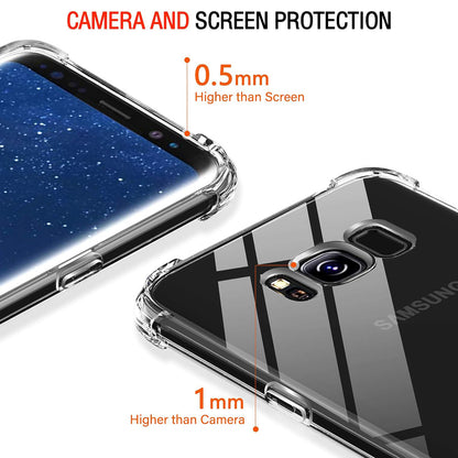 Coque pour Samsung Galaxy S8+ G955, Techsuit, Anti-choc Claire, Transparente