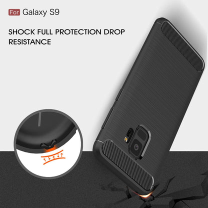Case for Samsung Galaxy S9 G960, Techsuit, Carbon, Black