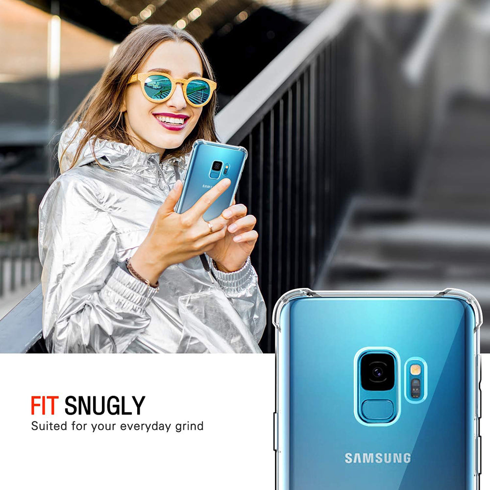 Coque pour Samsung Galaxy S9 G960, Techsuit, Anti-choc Claire, Transparente