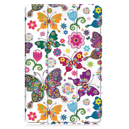 Coque pour Samsung Galaxy Tab A11+ / Tab A9+, Techsuit, FoldPro Butterfly, Multicolore