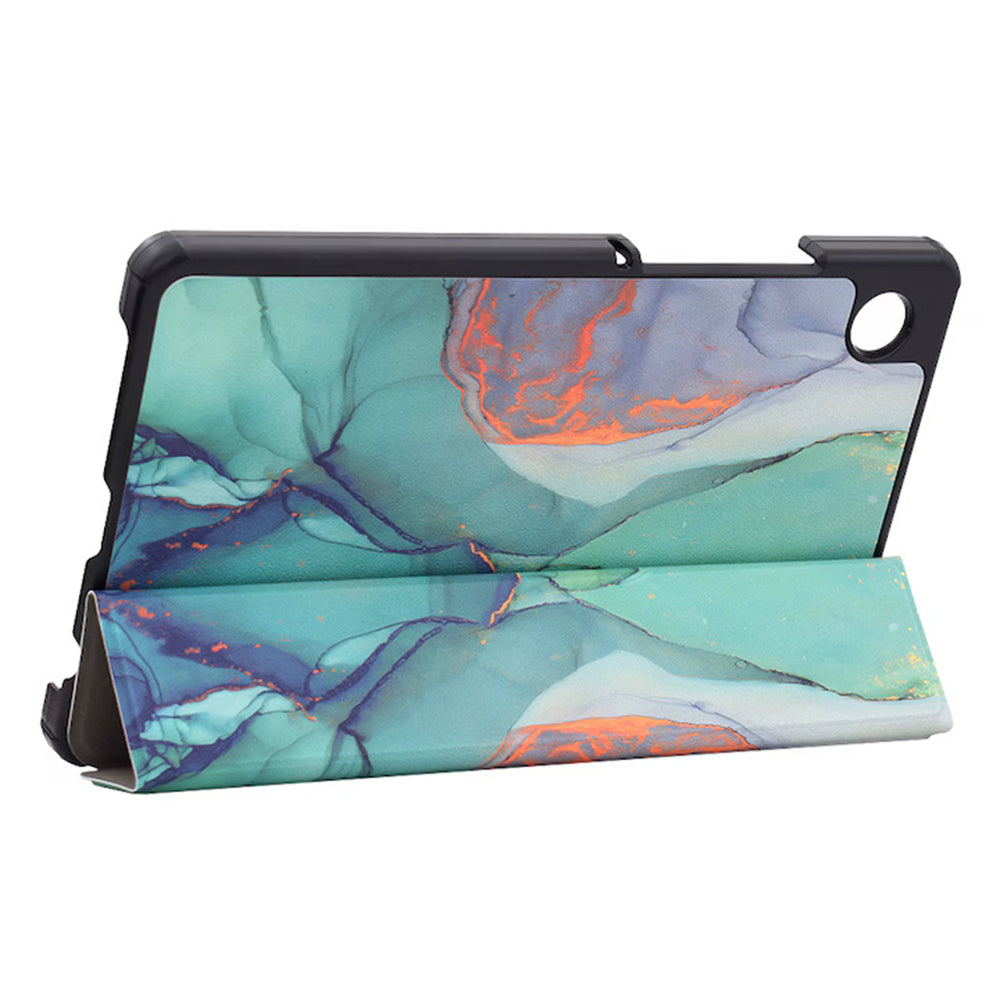 Coque pour Samsung Galaxy Tab A11+ / Tab A9+, Techsuit, FoldPro Green Time, Multicolore