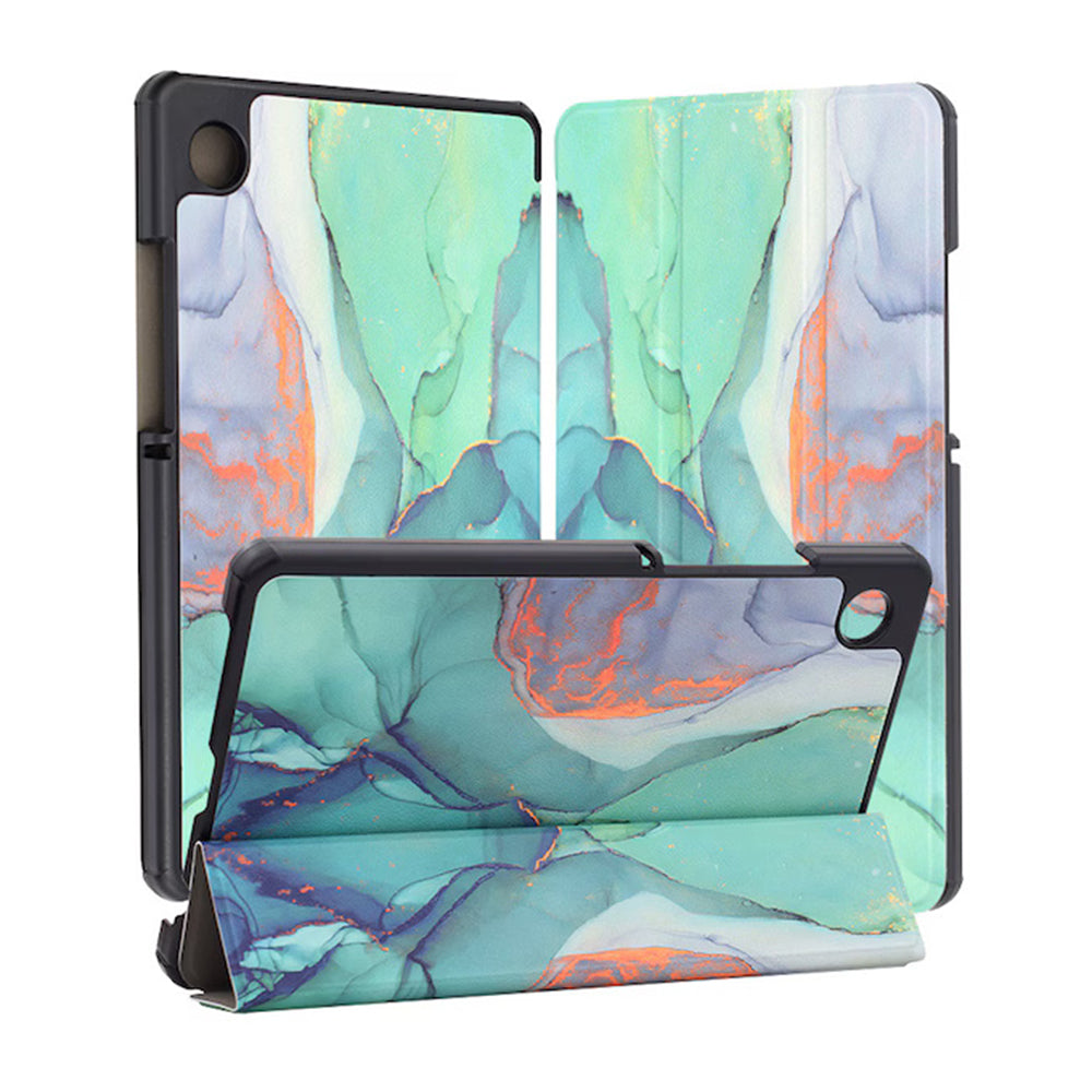 Coque pour Samsung Galaxy Tab A11+ / Tab A9+, Techsuit, FoldPro Green Time, Multicolore