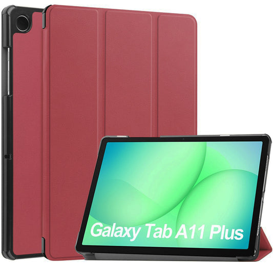 Étui pour Samsung Galaxy Tab A11+ / Tab A9+, Techsuit, FoldPro, Rouge