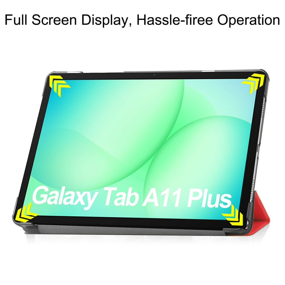 Hülle für Samsung Galaxy Tab A11+ / Tab A9+, Techsuit, FoldPro, Rot