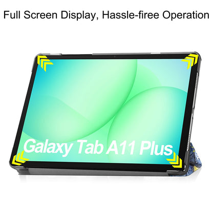 Coque pour Samsung Galaxy Tab A11+ / Tab A9+, Techsuit, FoldPro Starry Night, Multicolore