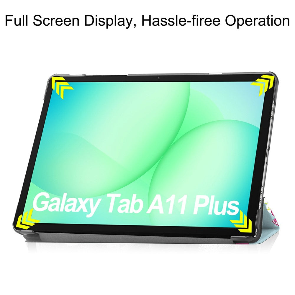 Hülle für Samsung Galaxy Tab A11+ / Tab A9+, Techsuit, FoldPro Unicorn, Mehrfarbig