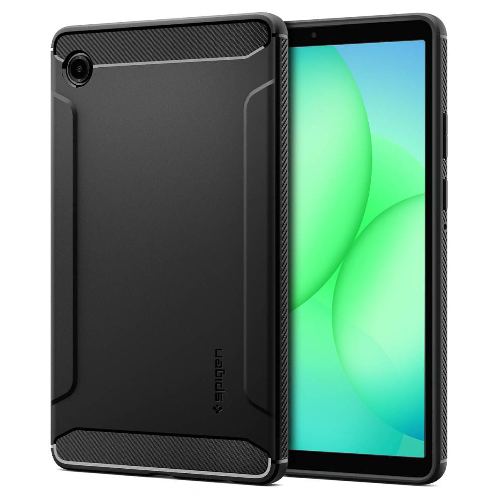 Hülle für Samsung Galaxy Tab A11, Spigen, Rugged Armor, Mattschwarz