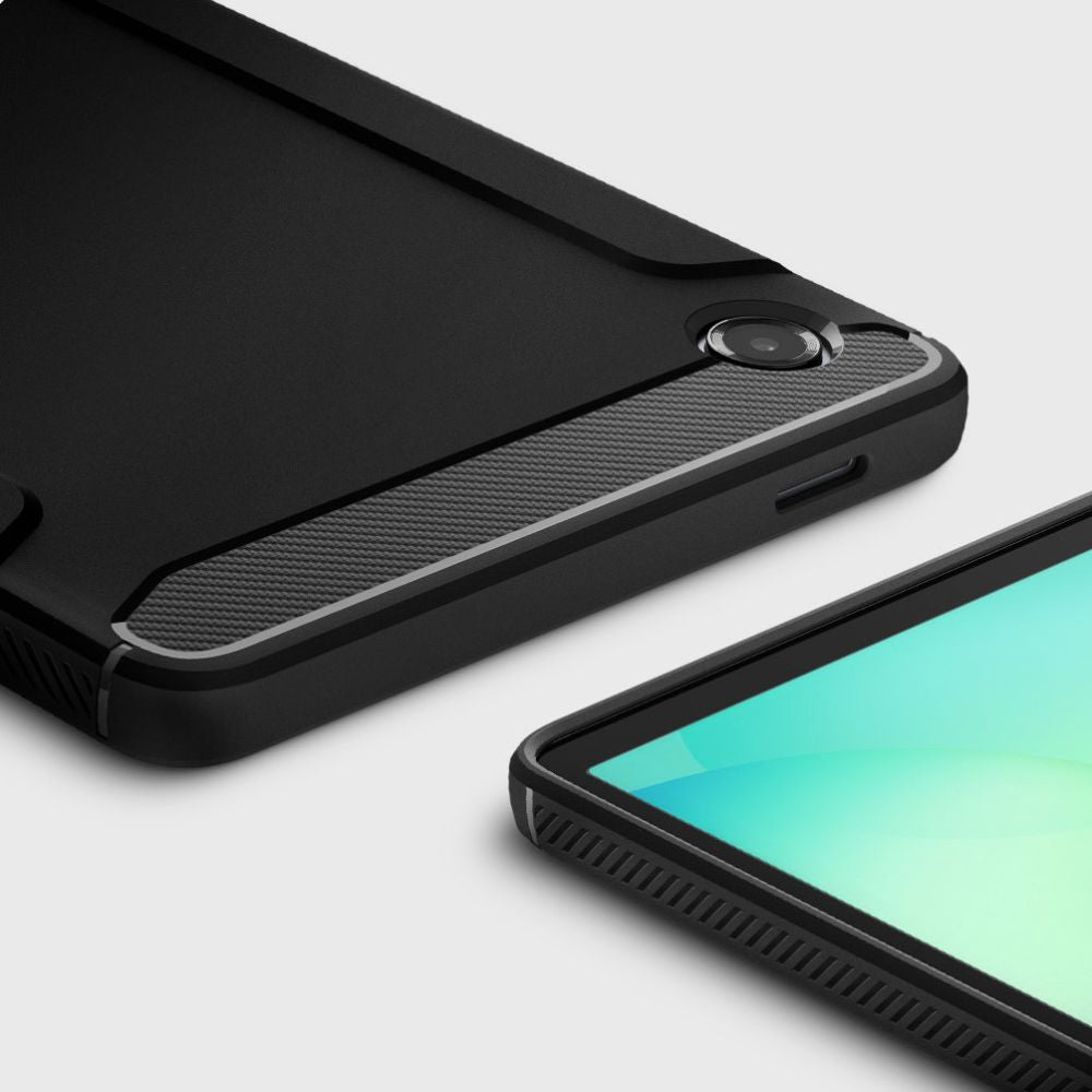 Hülle für Samsung Galaxy Tab A11, Spigen, Rugged Armor, Mattschwarz