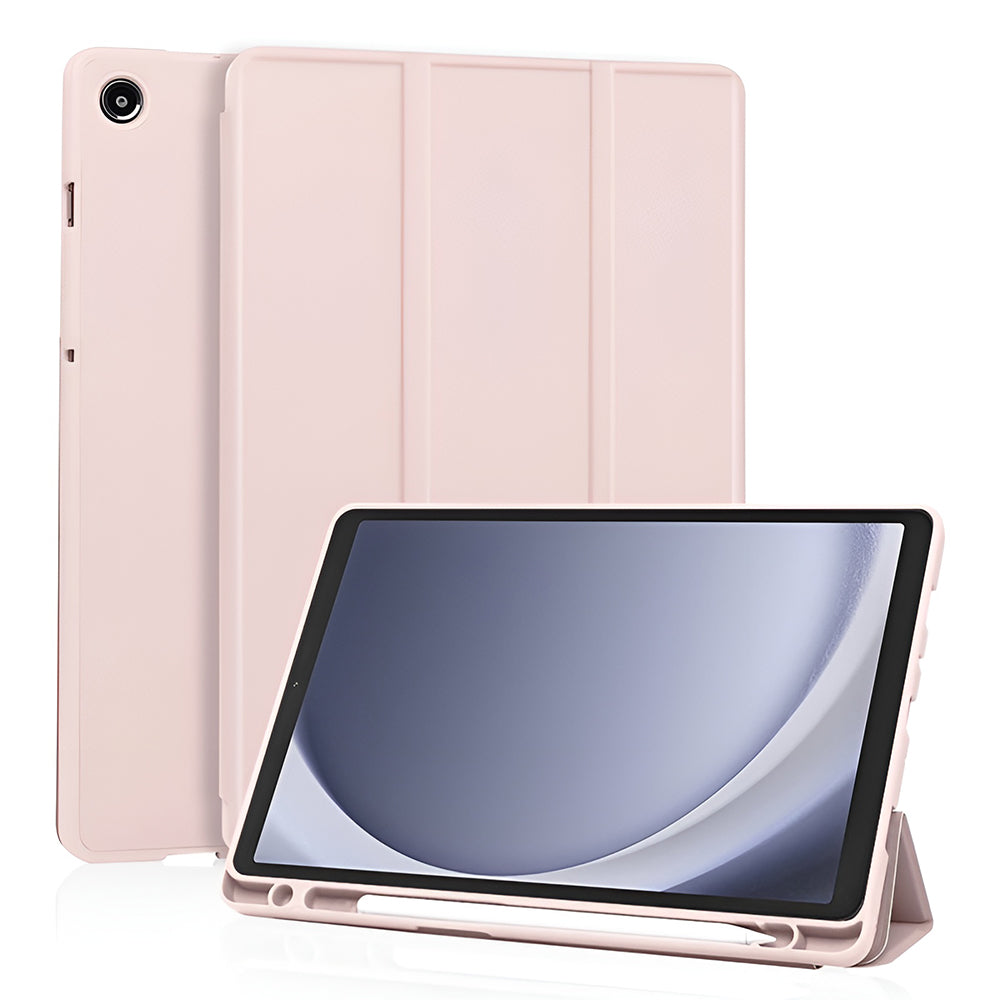 Hülle für Samsung Galaxy Tab A11 / Tab A9, Techsuit, Flex Trifold Neues Modell, Rosa