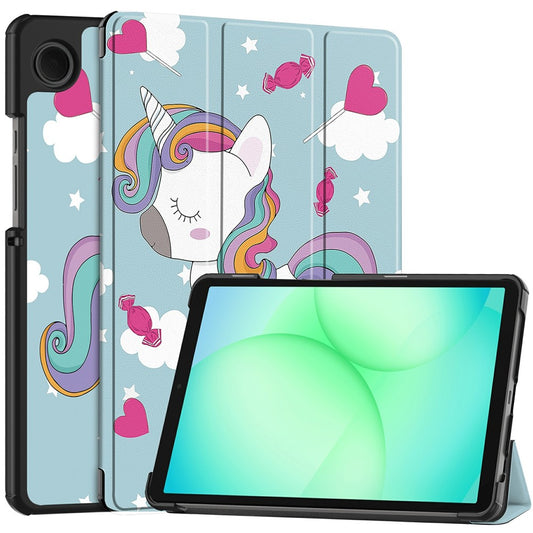 Coque pour Samsung Galaxy Tab A11 / Tab A9, Techsuit, FoldPro Unicorn Nouveau Modèle, Multicolore