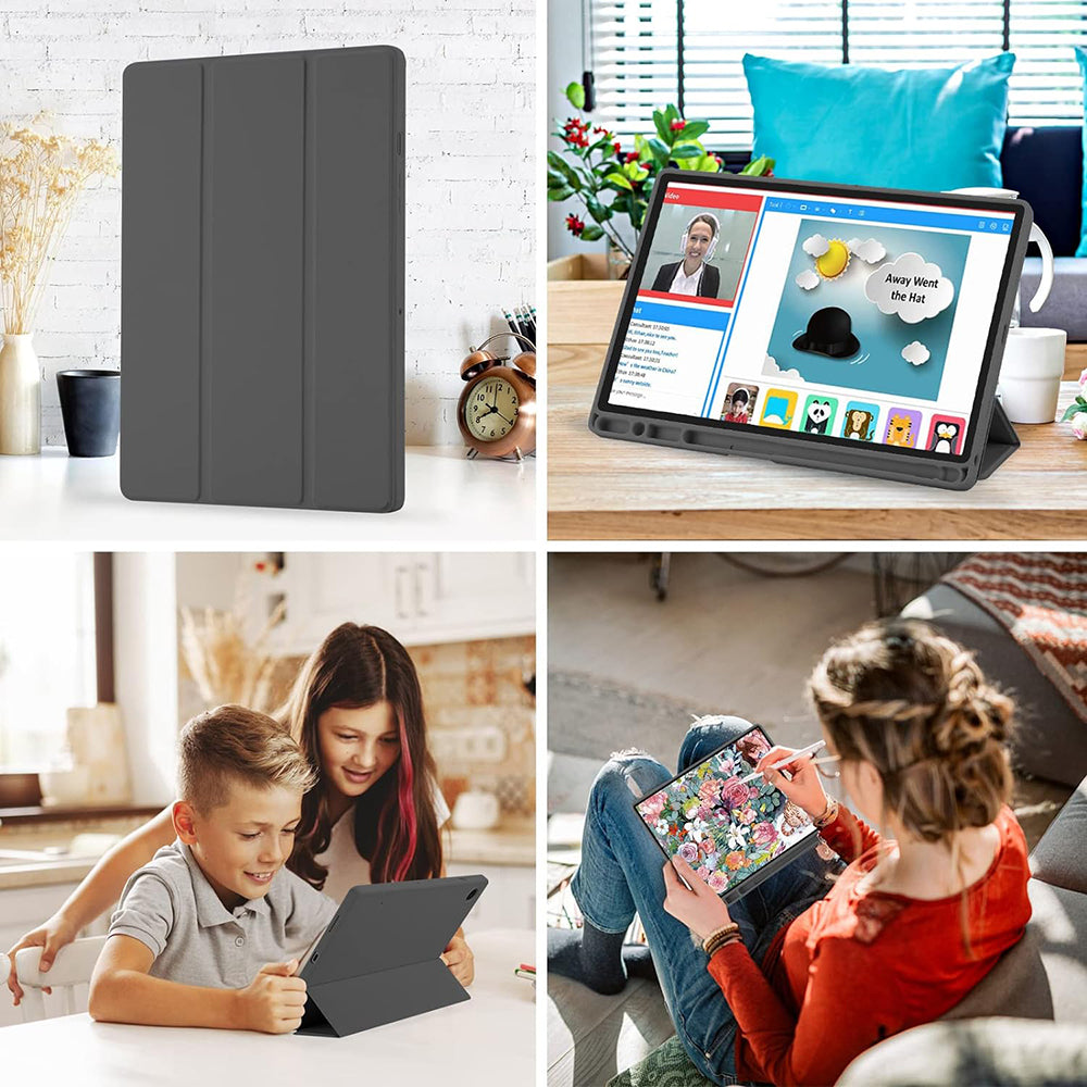 Hülle für Samsung Galaxy Tab A8 10.5 (2021), Techsuit, Flex Trifold, Blau