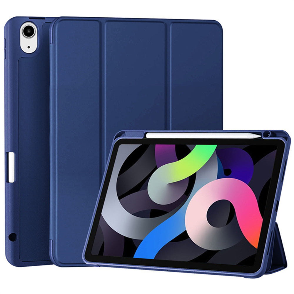 Étui pour Samsung Galaxy Tab S10 FE+, Techsuit, Flex Trifold, bleu marine