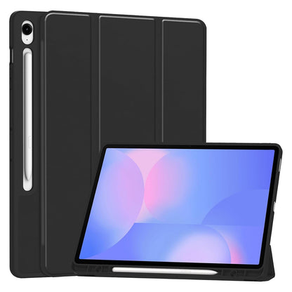 Hülle für Samsung Galaxy Tab S10 FE+, Techsuit, Flex Trifold, Schwarz