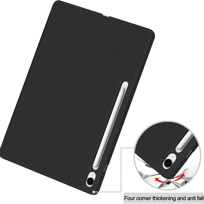 Hülle für Samsung Galaxy Tab S10 FE+, Techsuit, Flex Trifold, Schwarz