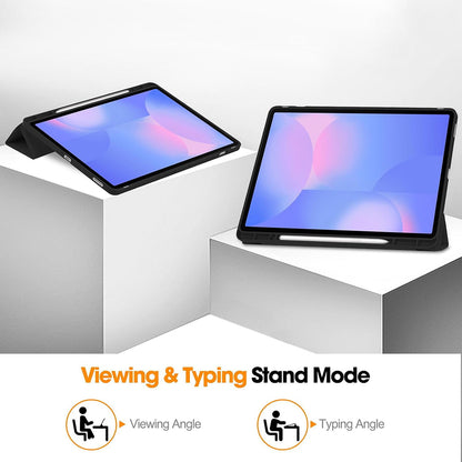 Hülle für Samsung Galaxy Tab S10 FE+, Techsuit, Flex Trifold, Schwarz