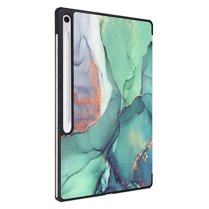 Hülle für Samsung Galaxy Tab S10 FE+, Techsuit, FoldPro Green Time, Mehrfarbig