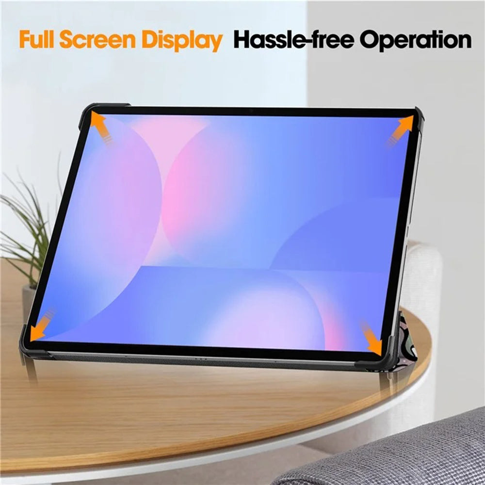Hülle für Samsung Galaxy Tab S10 FE+, Techsuit, FoldPro Urban Vibe, Mehrfarbig