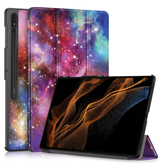 Hülle für Samsung Galaxy Tab S10 Ultra / Tab S9 Ultra / Tab S8 Ultra, Techsuit, FoldPro Galaxy, Mehrfarbig