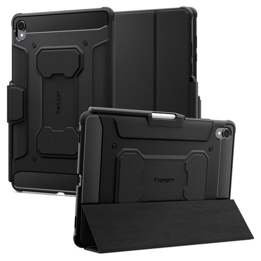 Coque pour Samsung Galaxy Tab S11, Spigen, Rugged Armor Pro, Noire ACS10149
