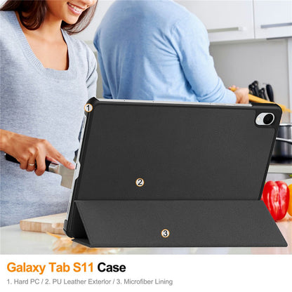 Case for Samsung Galaxy Tab S11, Techsuit, FoldPro, Black